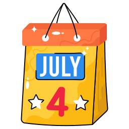 4th of july, calendar, celebration, independence day, time and date, united states of america, usa, free icon, free icons, free svg, free png, svg, icon
