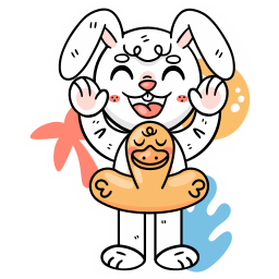 animals, beach, bunny, holiday, rubber ring, summer, vacations, free icon, free icons, free svg, free png, svg, icon