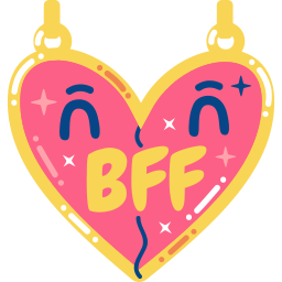 best friends, bff, friendship, heart, love, miscellaneous, free icon, free icons, free svg, free png, svg, icon