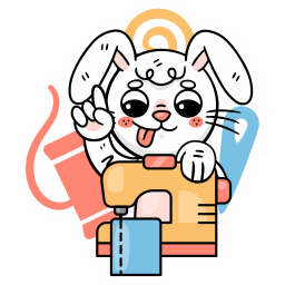 bunny, hobbies, hobbies and free time, rabbit, sewing, free icon, free icons, free svg, free png, svg, icon