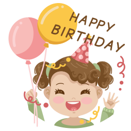 birthday, birthday and party, celebration, fun, girl, happy birthday, party, free icon, free icons, free svg, free png, svg, icon